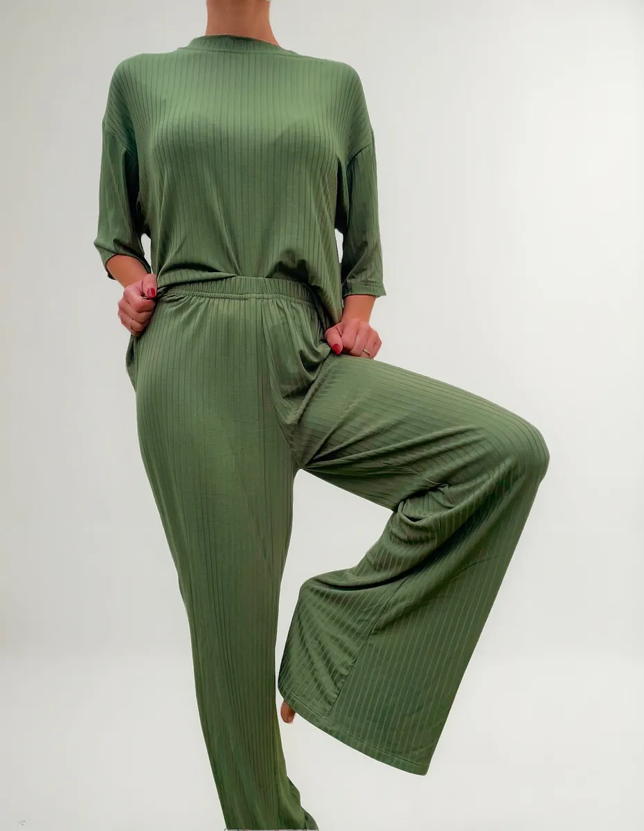 Pijama Conjunto Largo Mujer Morley Manga Corta